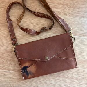 Portland Leather Goods Envelope Convertible Crossbody Bag